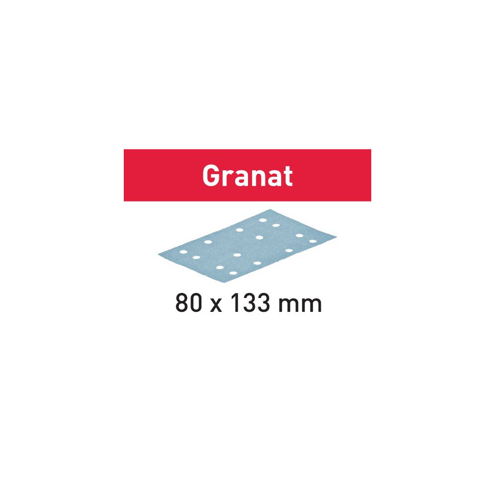Festool Foglio abrasivo STF 80x133 P40 GR/50 Granat Festool Foglio abrasivo STF 80x133 P40 GR/50 Granat