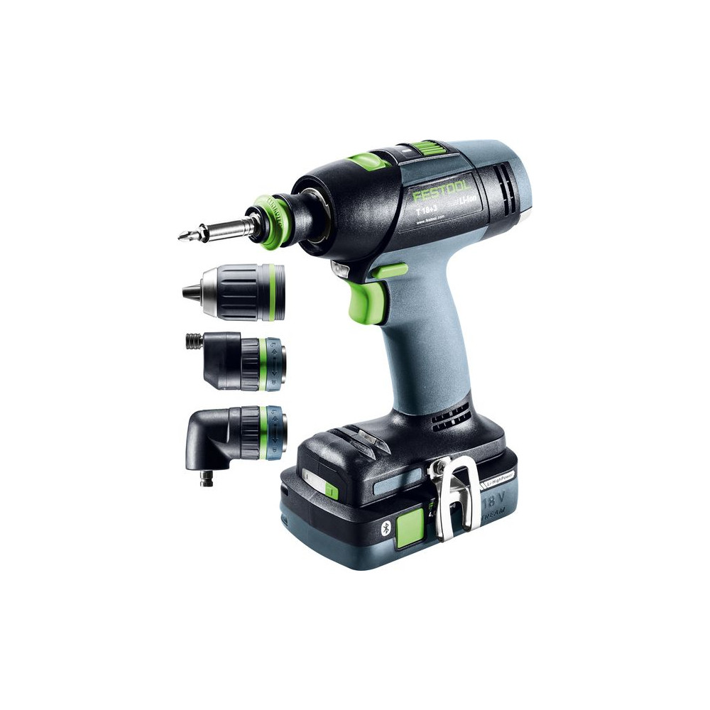 Festool Trapano avvitatore a batteria T 18+3 HPC 4,0 I-Set Festool Trapano avvitatore a batteria T 18+3 HPC 4,0 I-Set