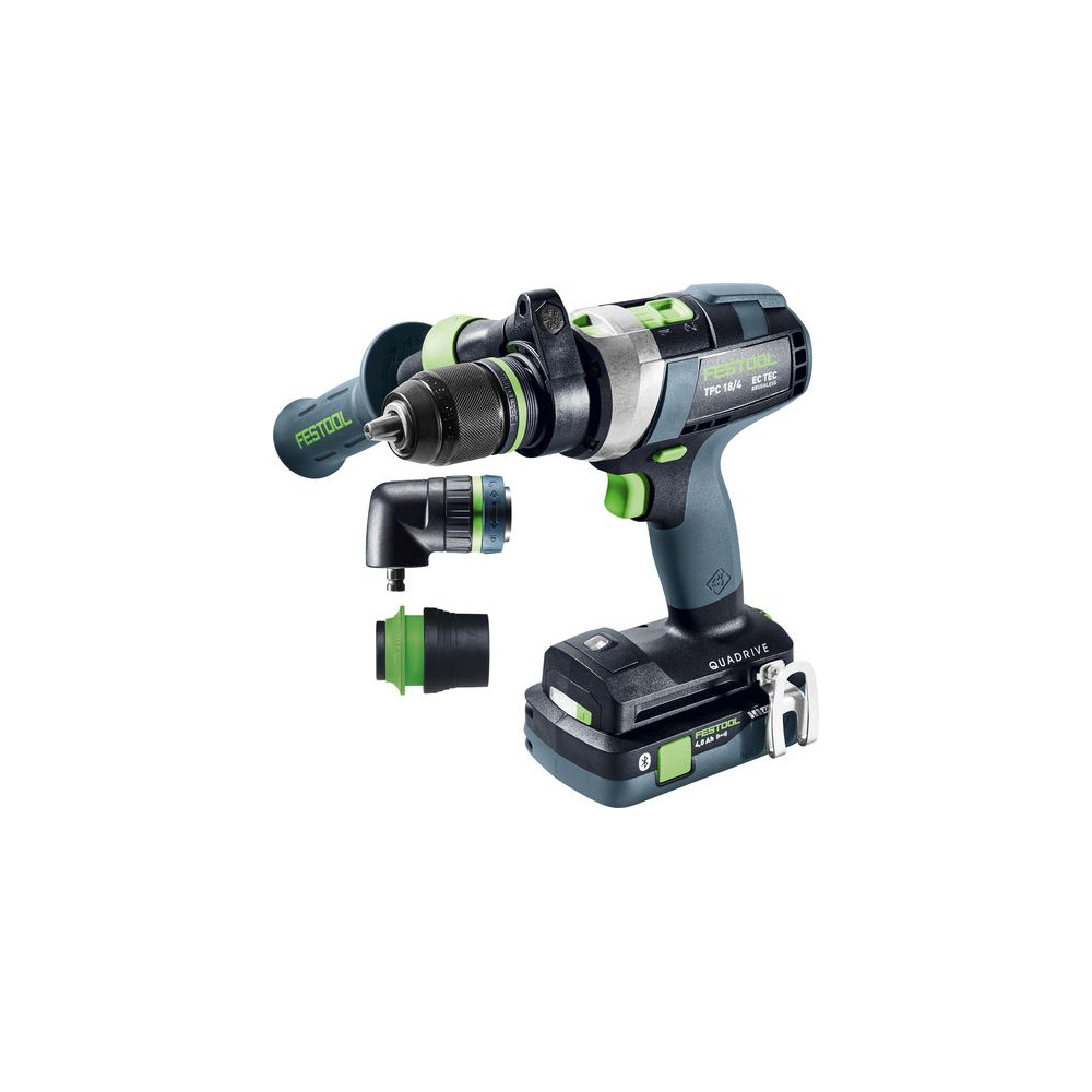 Festool Trapano avvitatore con percussione a batteria TPC 18/4 5,2/4,0 I-Set QUADRIVE Festool Trapano avvitatore con percussione a batteria TPC 18/4 5,2/4,0 I-Set QUADRIVE