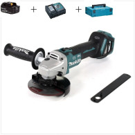 Smerigliatrice 125mm+ Batteria 3Ah + Caricabatterie Makita DGA513ZJ 
