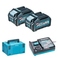 KIT ENERGY 40VMAX BATTERIE 2X 4,0Ah+ CARICABATTERIE + VALIGETTA MAKITA 191J97-1
