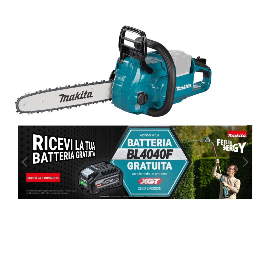 Elettrosega XGT MAKITA UC025GZ 40Vmax • 0 - 25,5 m/s • 350 mm Elettrosega XGT MAKITA UC025GZ 40Vmax • 0 - 25,5 m/s • 350 mm