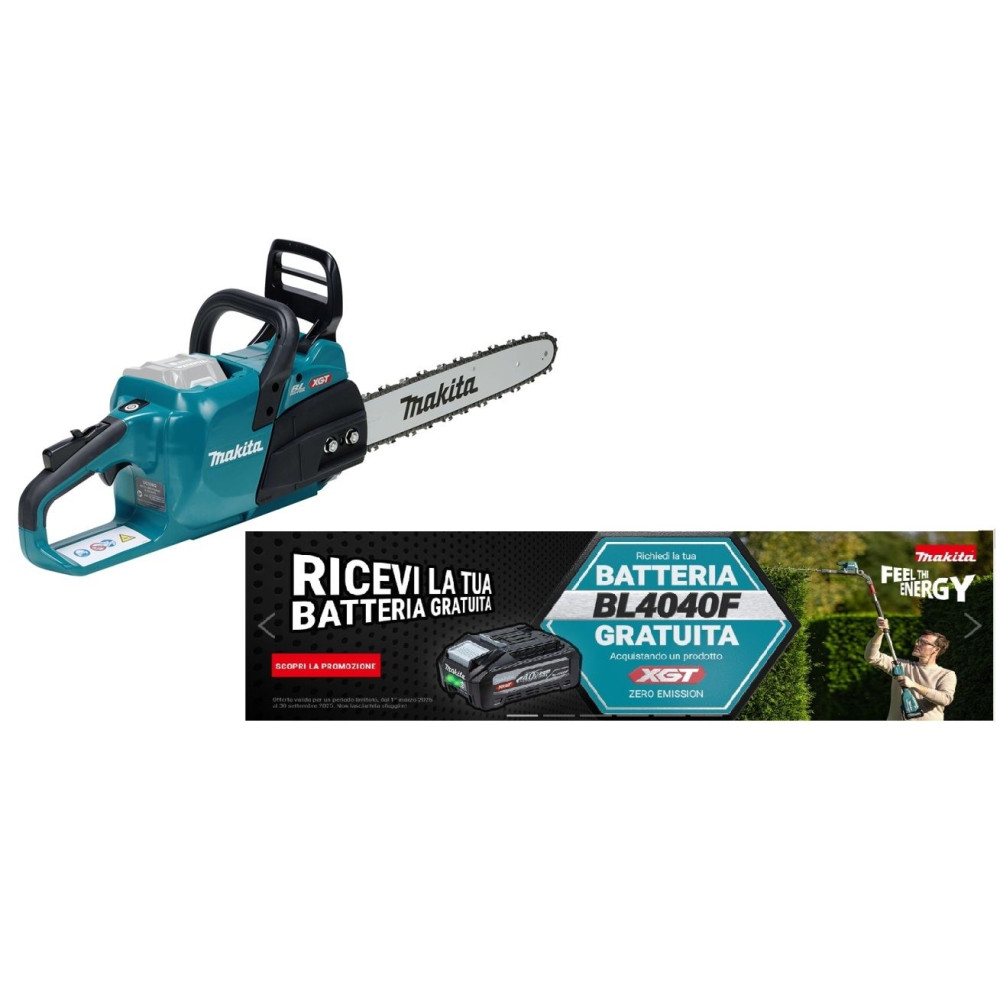 Elettrosega XGT 40Vmax, 0 - 25,5 m/s, 400 mm Makita UC026GZ solo corpo Elettrosega XGT 40Vmax, 0 - 25,5 m/s, 400 mm Makita UC026GZ solo corpo
