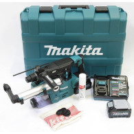 Tassellatore SDS-Plus compatibile 40Vmax BL - 3 Funz. AVT-AFT-XPT-AWS + aspirazione + 2xBL4040 makita HR008GM202