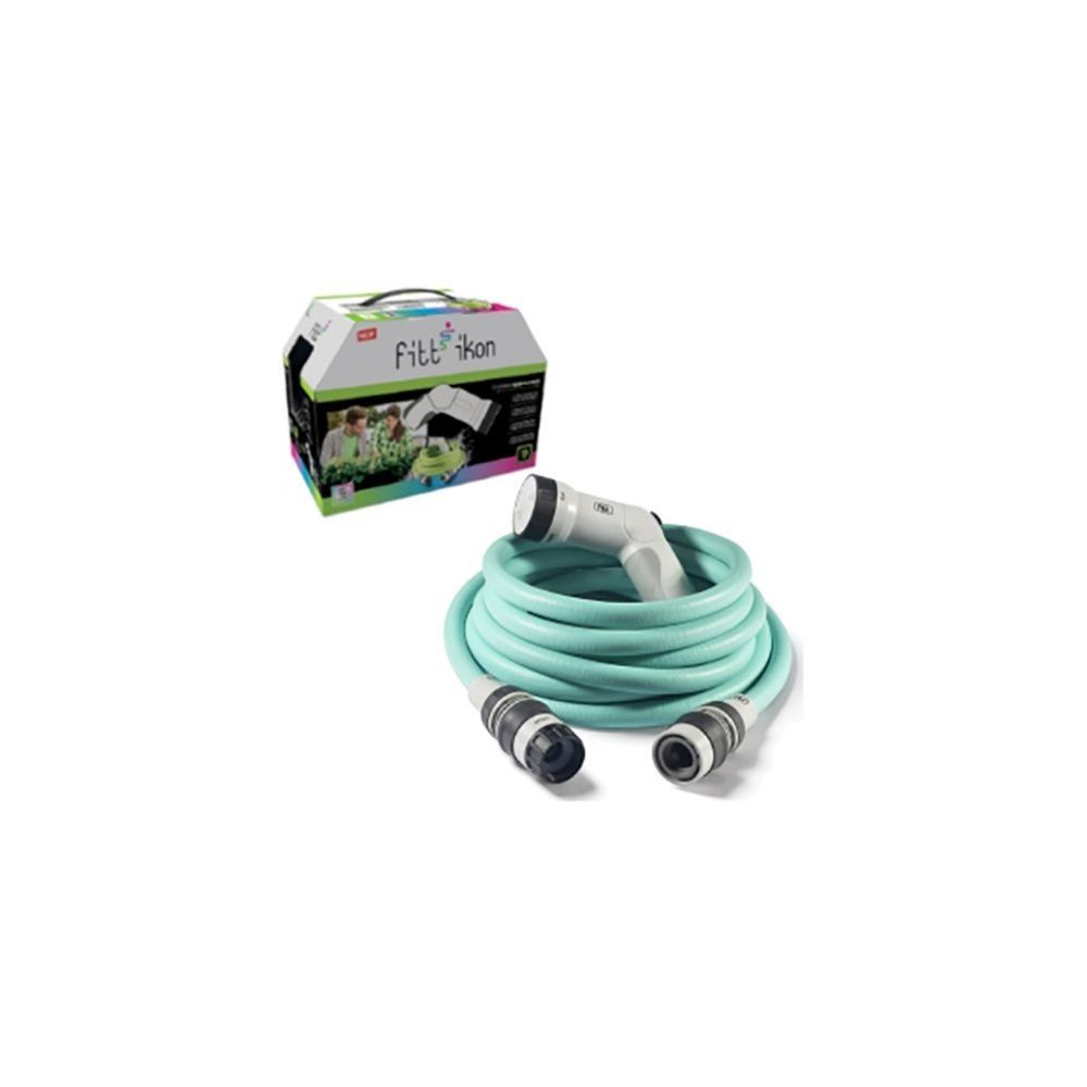 TUBO ESTENDIBILE COMPLETO FITT IKON colore acqua marine fino a 15 mt TUBO ESTENDIBILE COMPLETO FITT IKON colore acqua marine fino a 15 mt