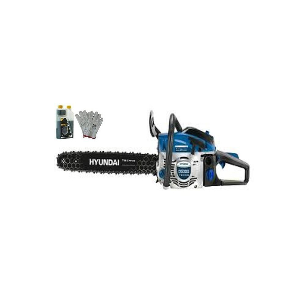 MOTOSEGA 35000 52CC CM45 HYUNDAI OMAGGIO GUANTI+ OLIO PER MISCELA
