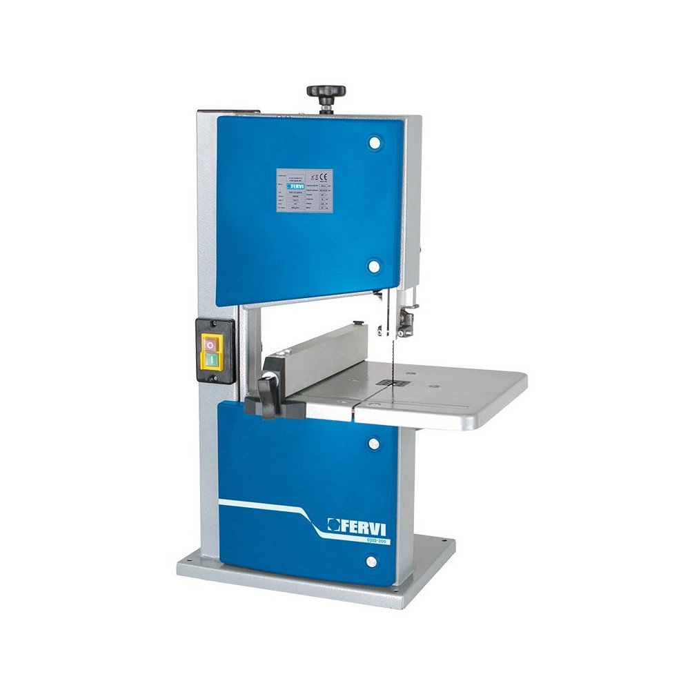  Sega a nastro per legno 230 V Fervi 0302/200con tavola orientabile