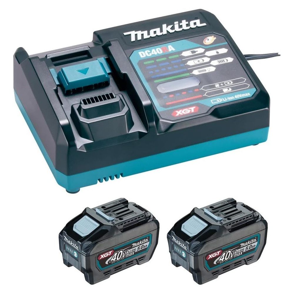 kit batteria Makita 1911V6-0 40v (2x5.0 Ah + caricabatterie ) 