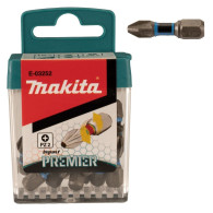 KIT 15 PEZZI  INSERTI Makita E-03252 Croce Pozidriv PZ 2  linea premier impact