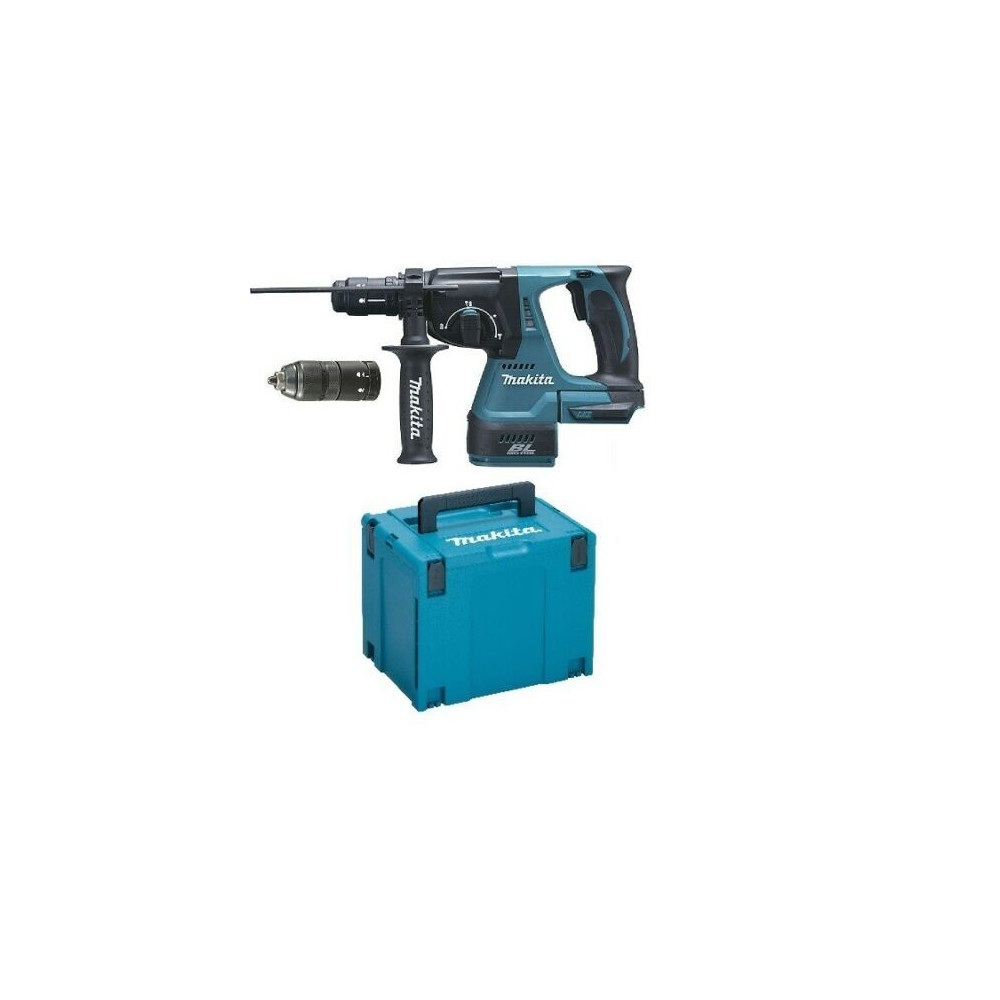 Tassellatore makita DHR243Zj a batteria con doppio mandrino +Valigia solo corpo Tassellatore makita DHR243Zj a batteria con doppio mandrino +Valigia solo corpo