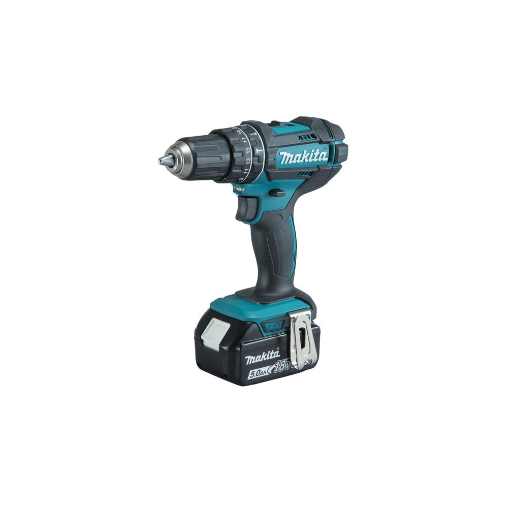 Trapano avvitatore makita dhp482rtj con percussione + 2 Batterie bl1850 5 ah e valigetta Trapano avvitatore makita dhp482rtj con percussione + 2 Batterie bl1850 5 ah e valigetta