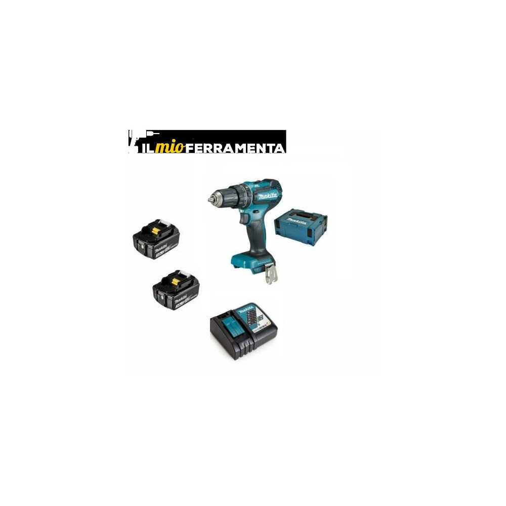 TRAPANO  AVVITATORE DHP485 rf2J 2 BATTERIE da 3 ah c valigetta 