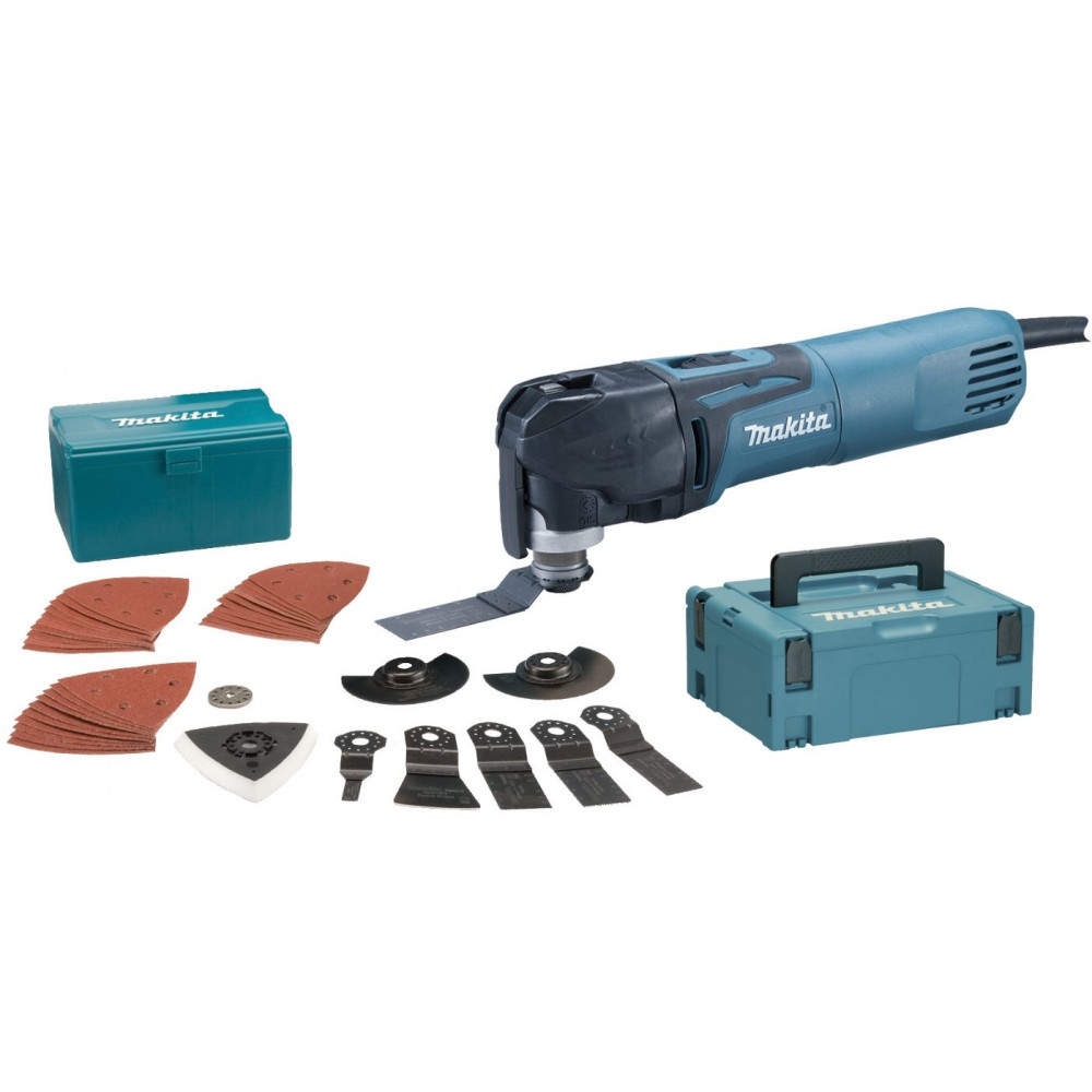Utensile multifunzione in valigietta con accessori Makita TM3010CX3J Utensile multifunzione in valigietta con accessori Makita TM3010CX3J