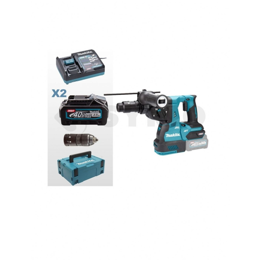 Tassellatore Brushless 40V makita HR002GM202 con 2 batterie 40Vmax, caricabatterie, valigetta Tassellatore Brushless 40V makita HR002GM202 con 2 batterie 40Vmax, caricabatterie, valigetta
