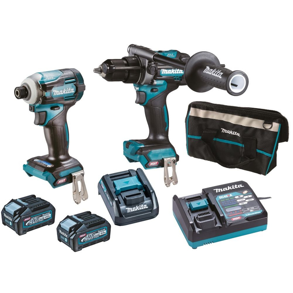 Combo Kit XGT DK0114G201 makita, trapano avvitatore,+ avvitatore impulsi +2 batterie da4 ah+ caricabatterie • BORSONE Combo Kit XGT DK0114G201 makita, trapano avvitatore,+ avvitatore impulsi +2 batterie da4 ah+ caricabatterie • BORSONE
