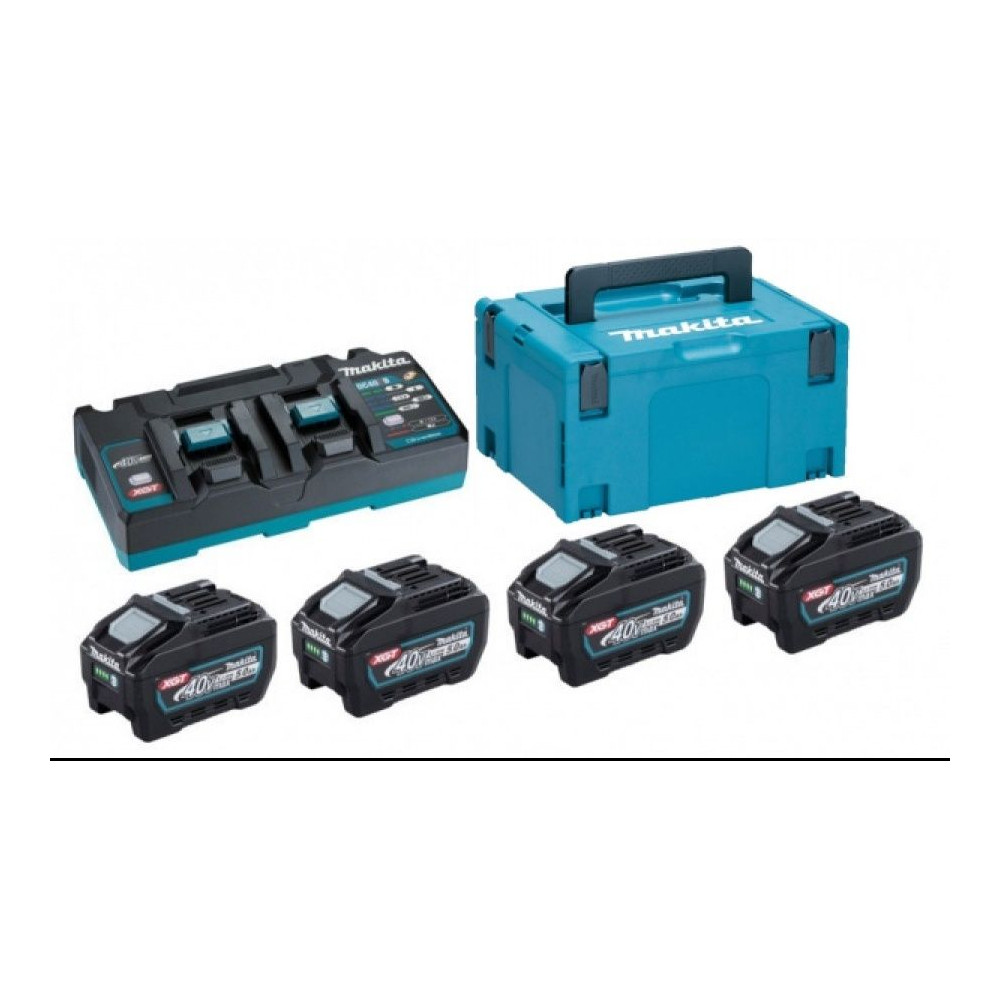  Kit Energy 40 V Max 4x5,0 Ah con caricabatterie rapido doppio Makita 191U42-2