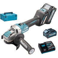 Makita Smerigliatrice angolare ga041gm201 40VMax  con 2 batterie bl4040