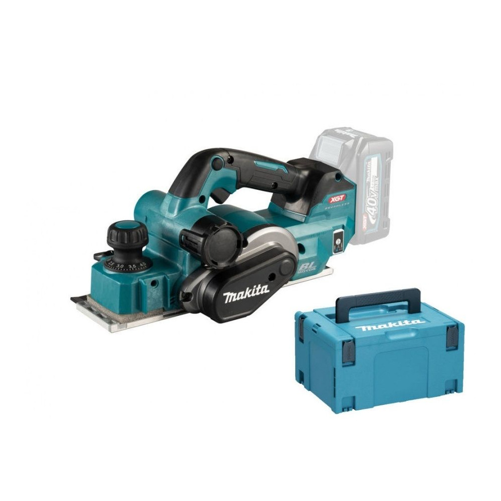  Pialla 40 V Brushless senza batterie Makita KP001GZ02 con valigetta senza batterie e caricabatterie