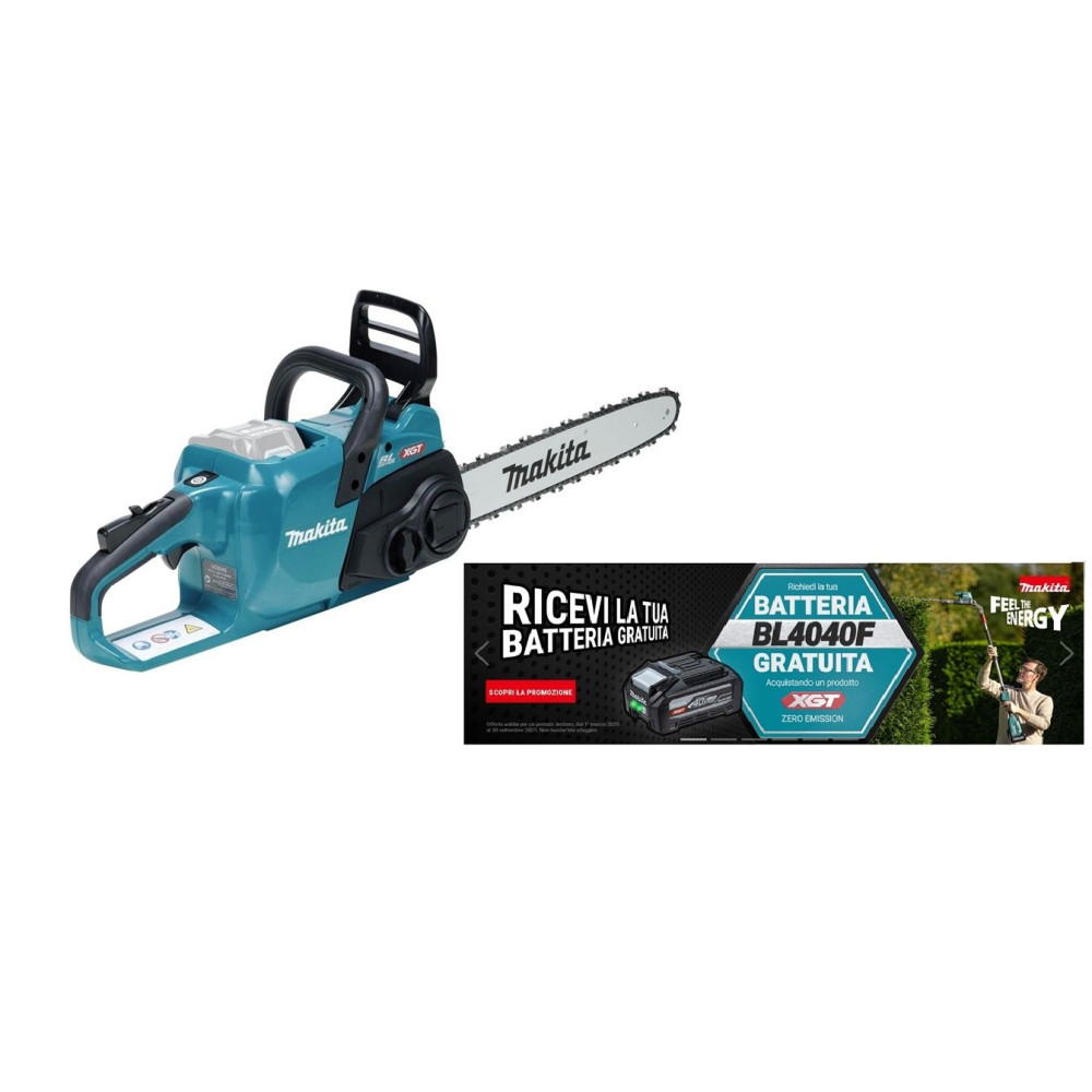 Elettrosega XGT ® 40Vmax • 0 - 25,5 m/s • 400 mm makita UC023GZ
