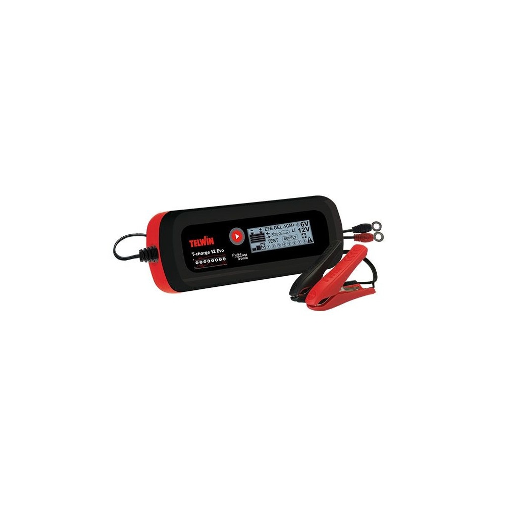 Caricabatterie T-Charge 12 evo Telwin 807578 Caricabatterie T-Charge 12 evo Telwin 807578