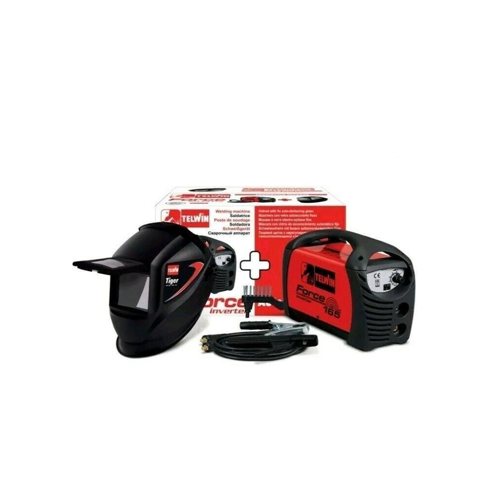 Telwin Saldatrice  force 165 +ACCESSORI +MASCHERA 815979