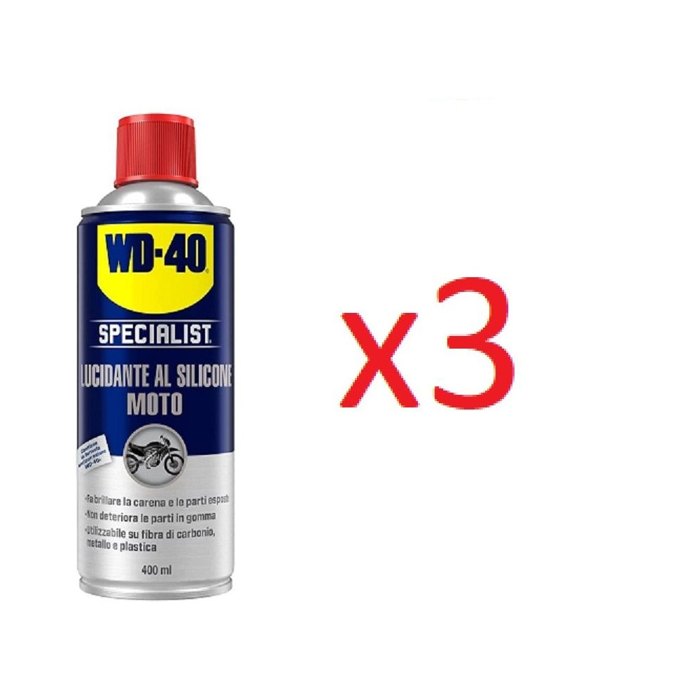 wd40 lucidante al silicone moto 400ml