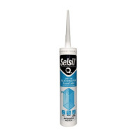 SILICONE ACETICO PER SANITARI TRASPARENTE SELQAC 280ML ART. 000800