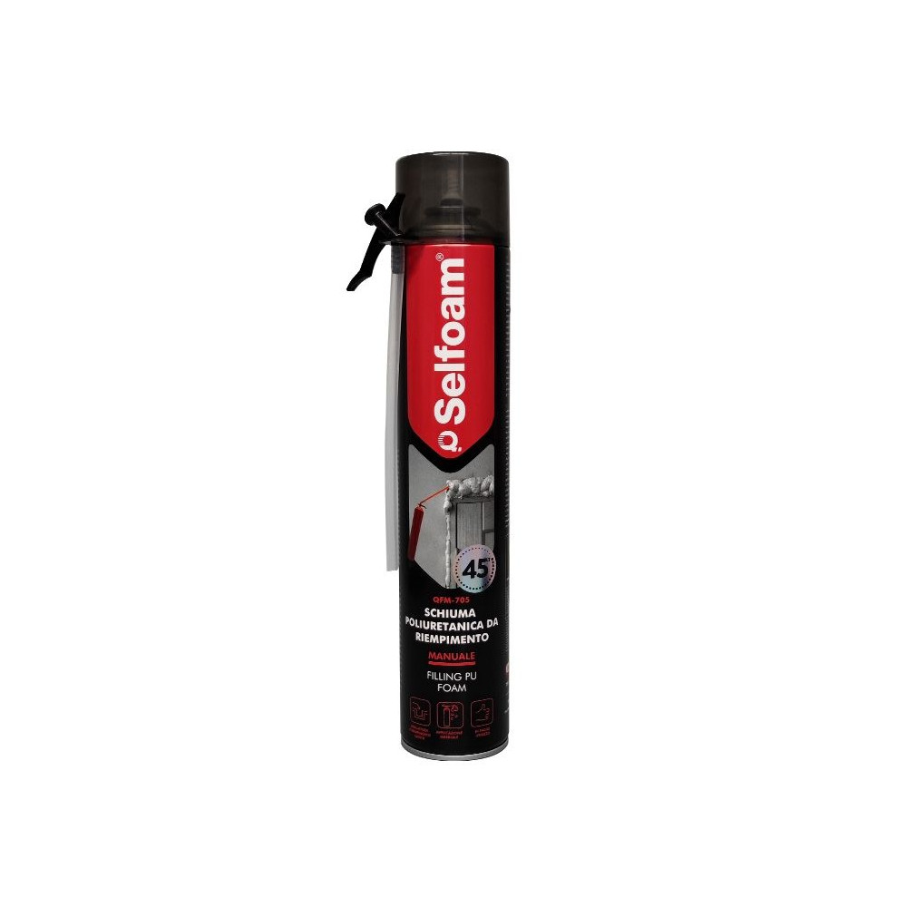 SCHIUMA POLIRETANICA MANUALE 750ML SELQFM ART.0003000 SCHIUMA POLIRETANICA MANUALE 750ML SELQFM ART.0003000